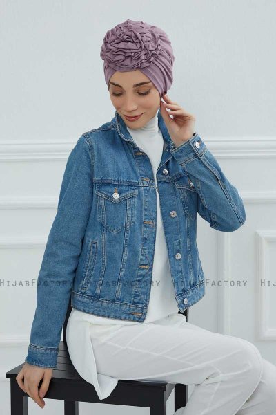 Kerstin - Lilac Cotton Turban