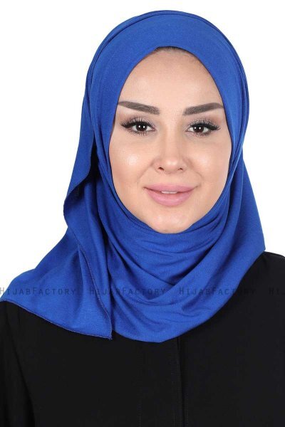 Sigrid - Blue Cotton Hijab - Ayse Turban