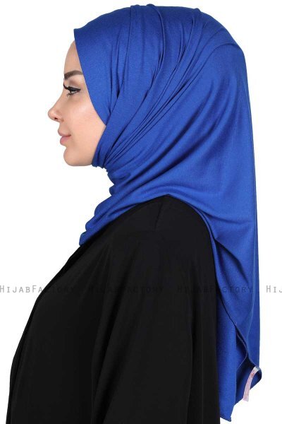 Sigrid - Blue Cotton Hijab - Ayse Turban
