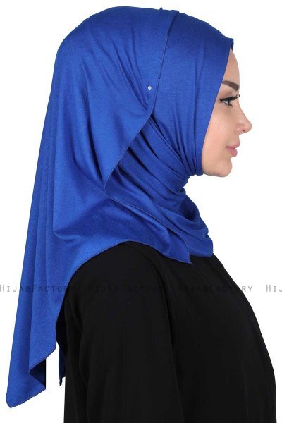 Sigrid - Blue Cotton Hijab - Ayse Turban