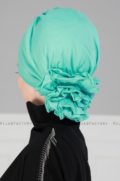 Monica - Turquoise Cotton Turban - Ayse Turban