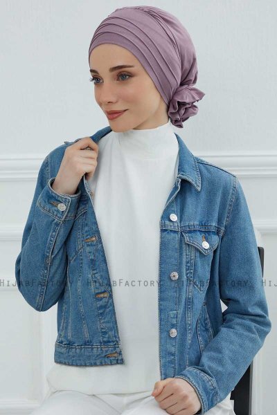 Monica - Lilac Cotton Turban