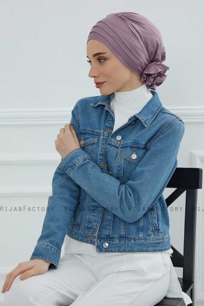Monica - Lilac Cotton Turban