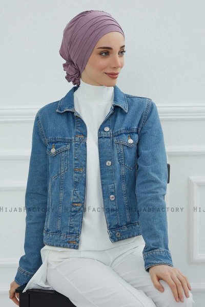 Monica - Lilac Cotton Turban