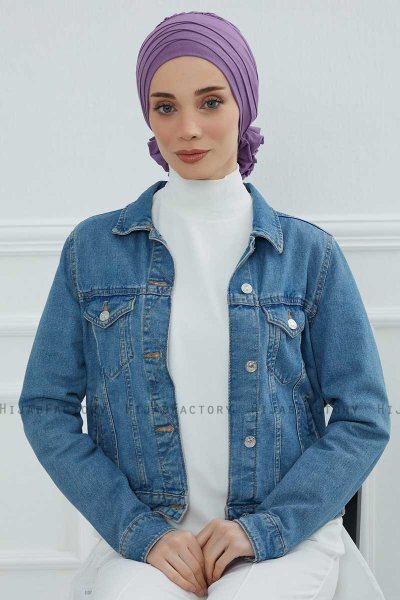 Monica - Violet Cotton Turban