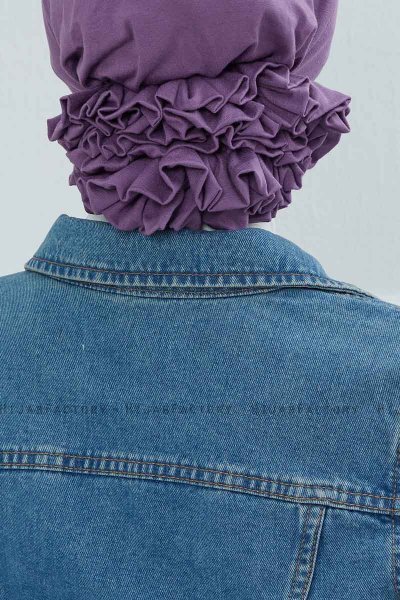 Monica - Violet Cotton Turban