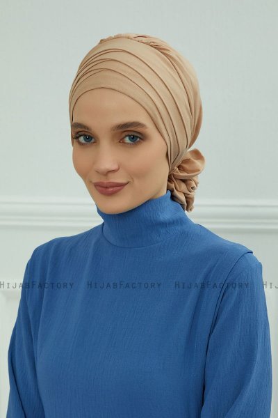 Monica - Sand Cotton Turban