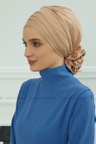 Monica - Sand Cotton Turban