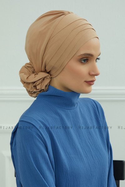 Monica - Sand Cotton Turban