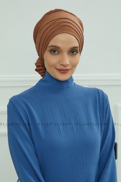 Monica - Caramel Cotton Turban