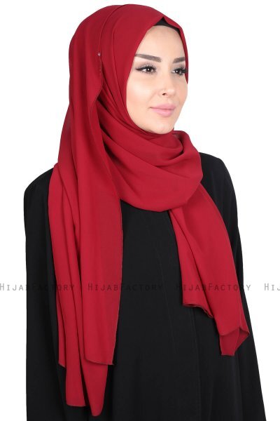 Joline - Bordeaux Premium Chiffon Hijab