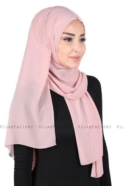 Joline - Dusty Pink Premium Chiffon Hijab