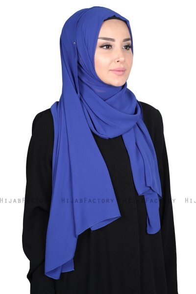 Joline - Blue Premium Chiffon Hijab