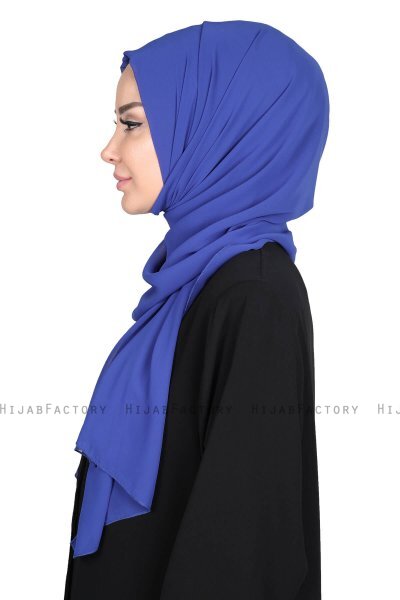 Joline - Blue Premium Chiffon Hijab