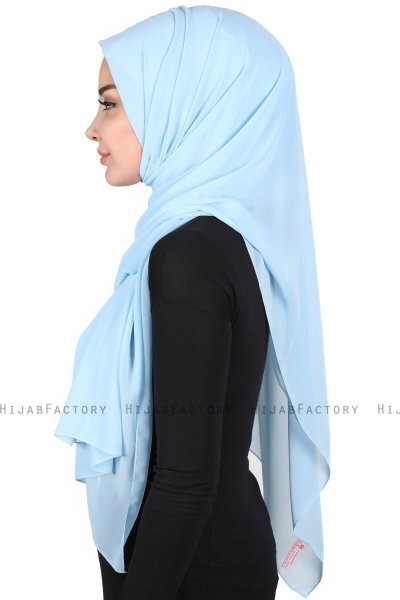Joline - Light Blue Premium Chiffon Hijab