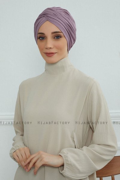 Fiona - Lilac Cotton Turban