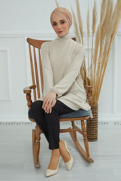 Fiona - Sand Cotton Turban