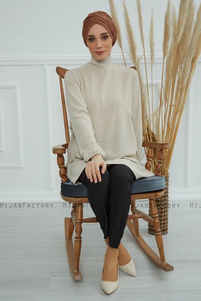 Fiona - Caramel Cotton Turban