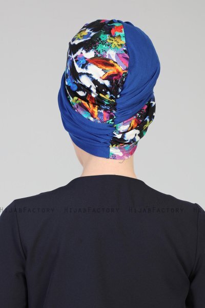 Fiona - Blue Galaxy Cotton Turban