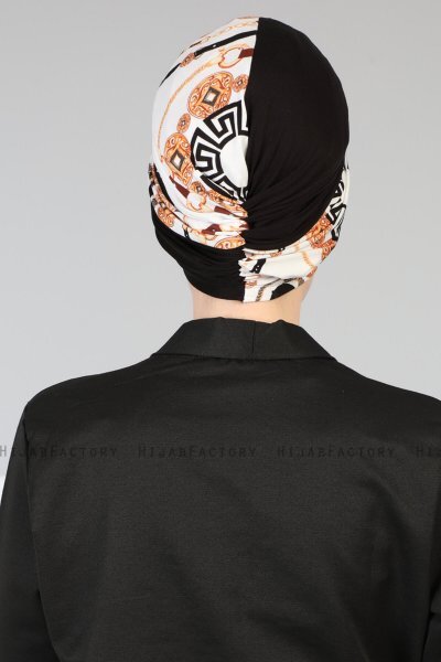 Fiona - Black Elegant Cotton Turban