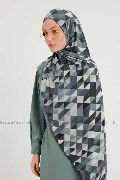 Banou - Indigo Patterned Hijab