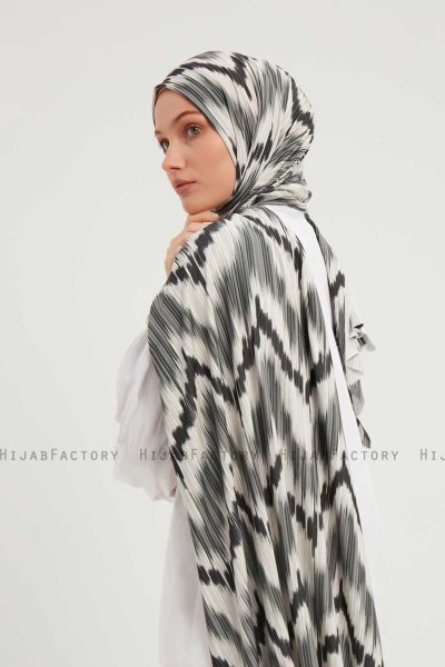 Tansu - Anthracite Patterned Hijab