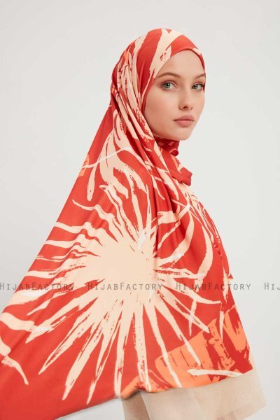 Ezmeray - Cinnamon Patterned Hijab