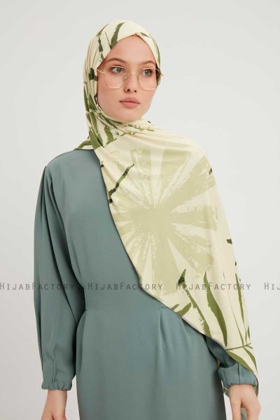 Ezmeray - Mint Patterned Hijab
