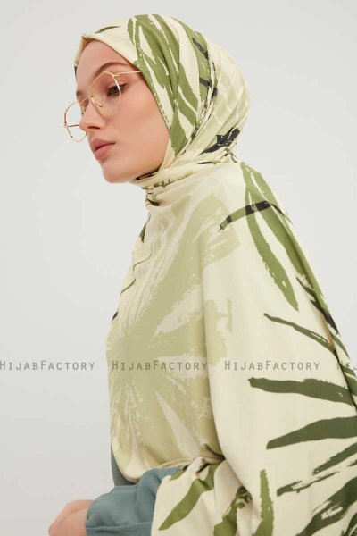 Ezmeray - Mint Patterned Hijab