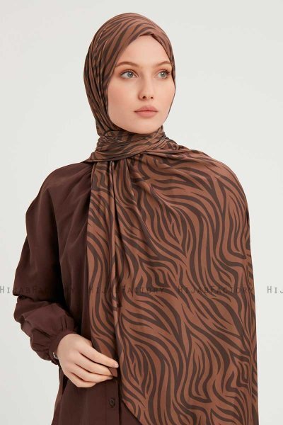 Hafiz - Cinnamon Patterned Hijab