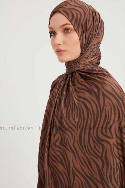 Hafiz - Cinnamon Patterned Hijab