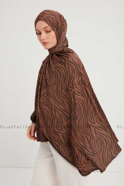 Hafiz - Cinnamon Patterned Hijab