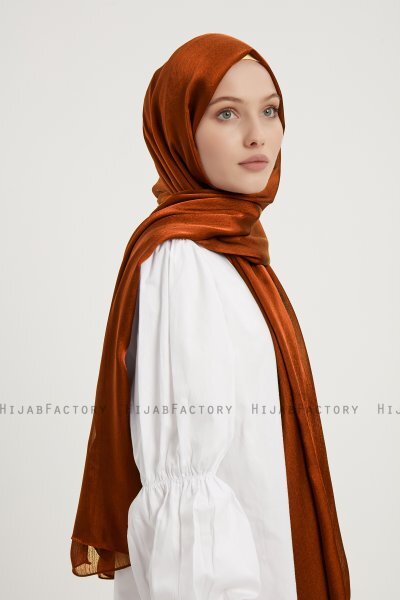 Berrak - Brick Red Janjanli Hijab