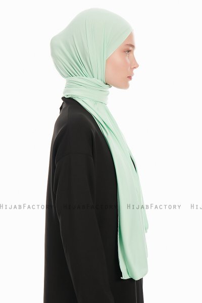 Farah - Mint Jersey Hijab