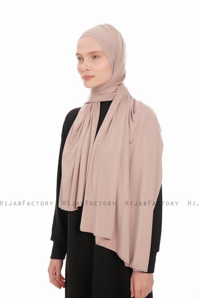 Farah - Taupe Jersey Hijab