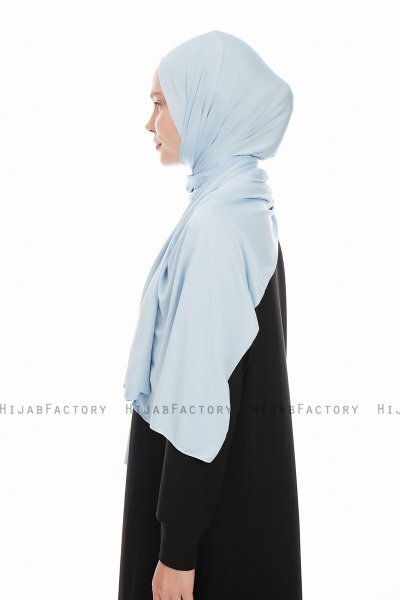 Farah - Light Blue Jersey Hijab