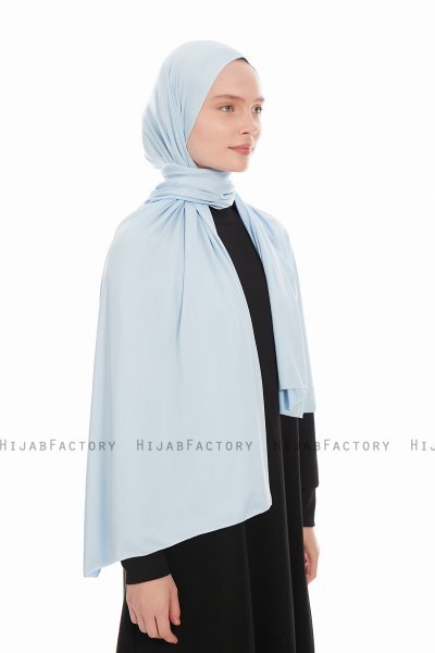 Farah - Light Blue Jersey Hijab