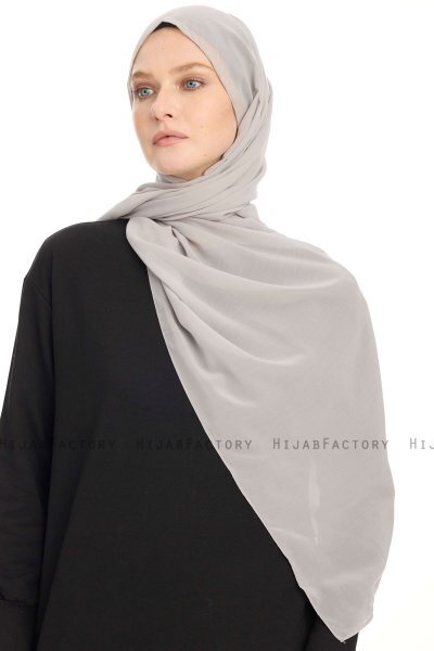 Chiffon Hijab - Grey