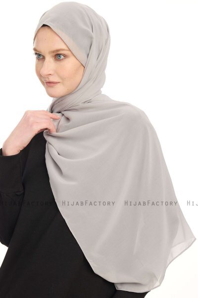 Chiffon Hijab - Grey
