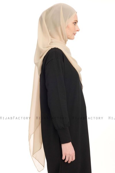 Chiffon Hijab - Light Taupe