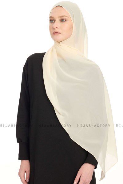 Chiffon Hijab - Light Beige