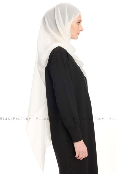 Chiffon Hijab - Creme