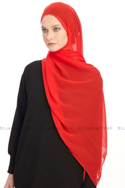 Chiffon Hijab - Red