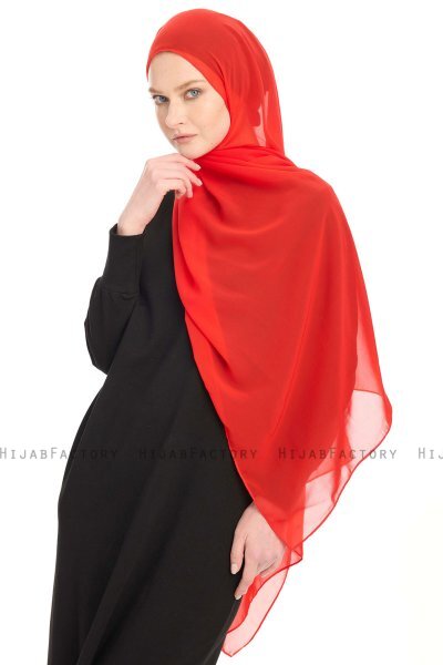 Chiffon Hijab - Red