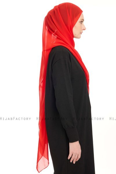 Chiffon Hijab - Red
