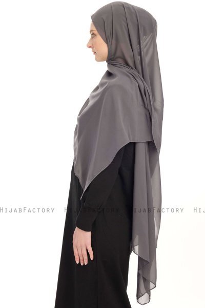 Chiffon Hijab - Dark Gray