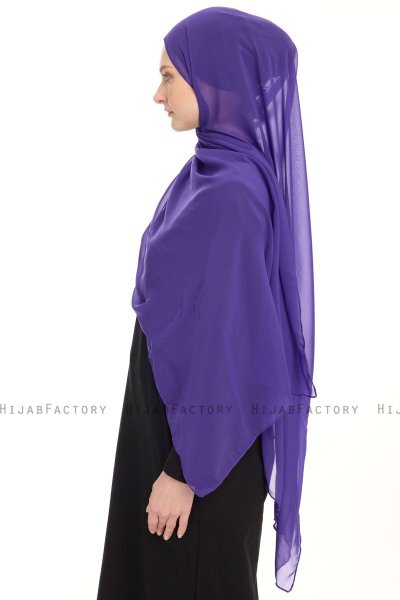 Chiffon Hijab - Purple