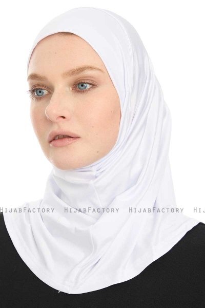 Yazmin - White Amira Hijab Ready To Wear