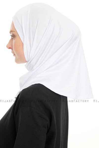Yazmin - White Amira Hijab Ready To Wear