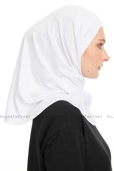 Yazmin - White Amira Hijab Ready To Wear